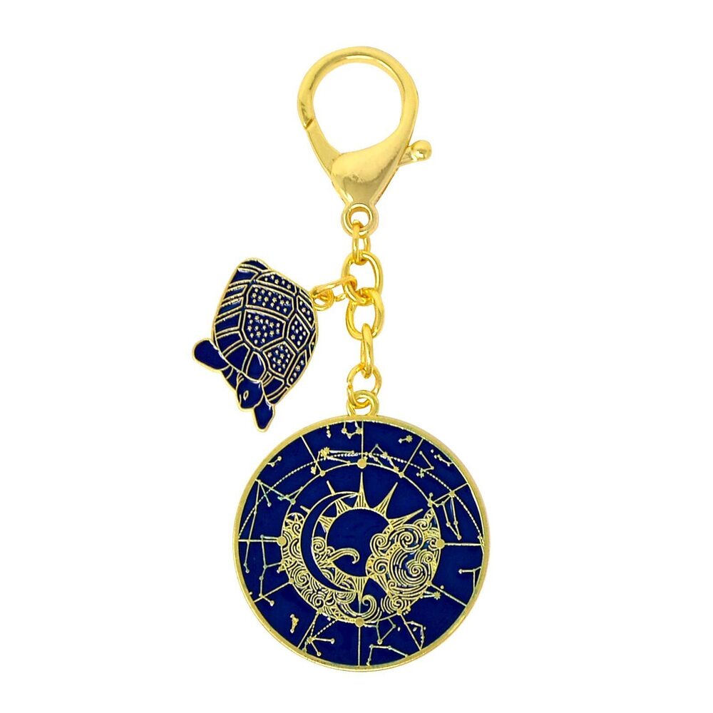 2543 Black Tortoise Lunar Mansions Harmonizing Amulet Keychain W4964